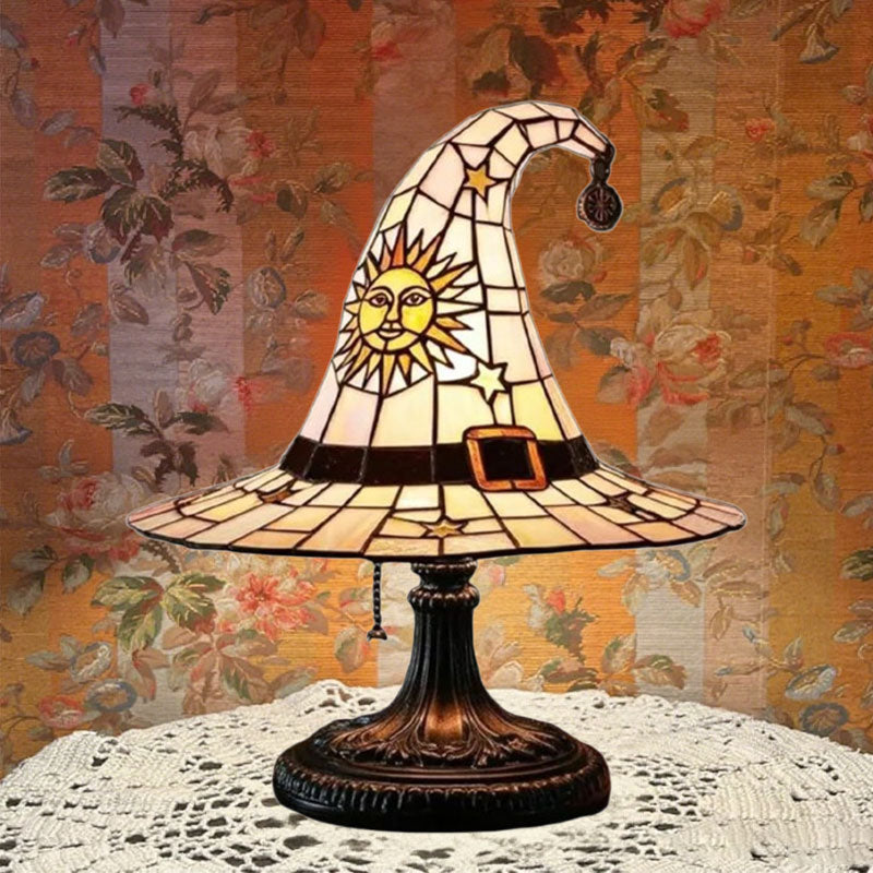 🎃Light up your imaginative night🧙♀️Night light with witch's ha