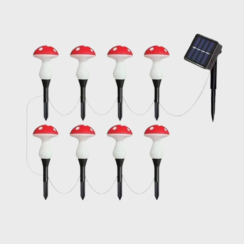 🍄✨ Planting the stars in your garden—solar mushroom lights