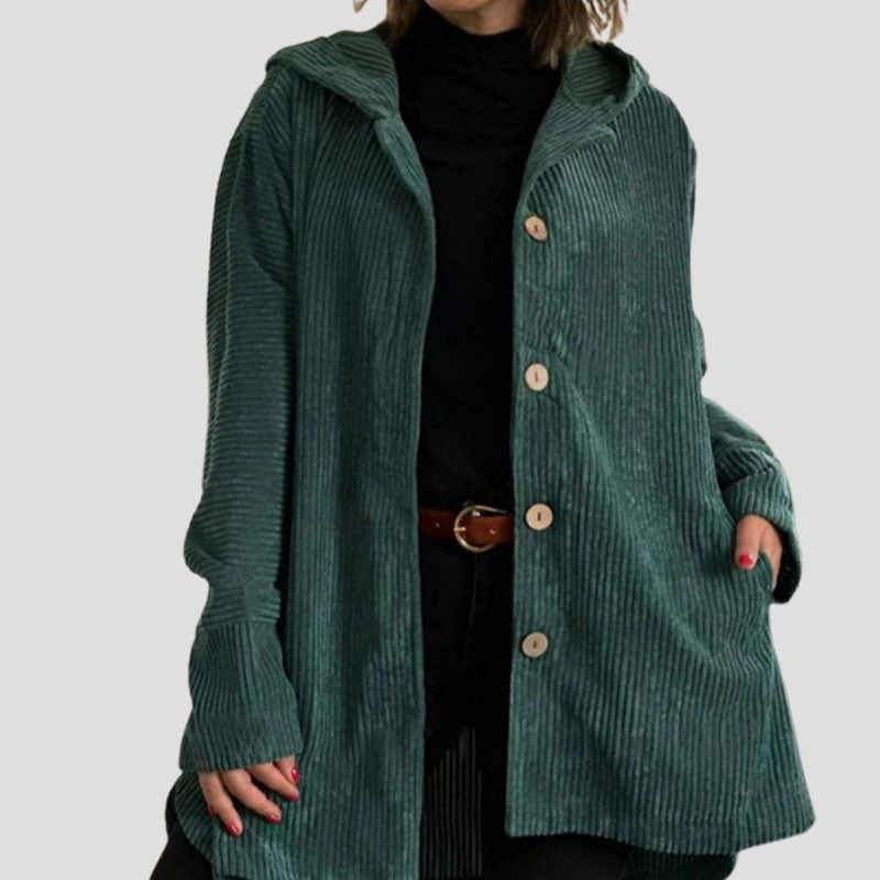 ๐ Casual velvet jacket with hood for fal ๐งฅ