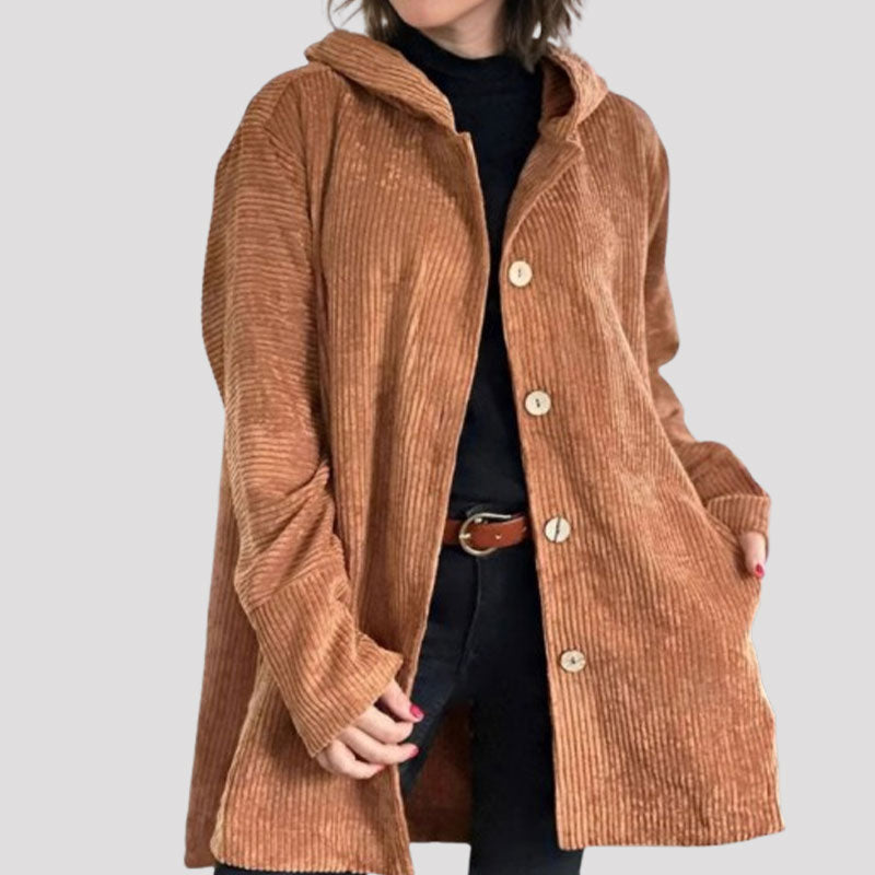 ๐ Casual velvet jacket with hood for fal ๐งฅ