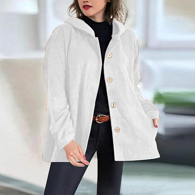 ๐ Casual velvet jacket with hood for fal ๐งฅ