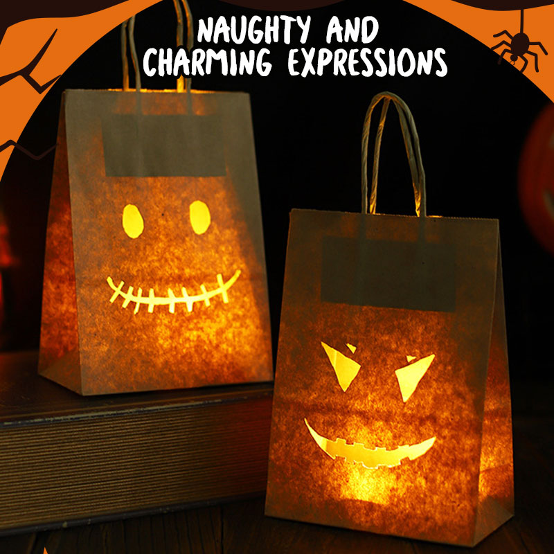 🎃「Nightlight Trick or Treat Bag」-- A bag that lights up Halloween, 🍭 candy and starlight in the same bag