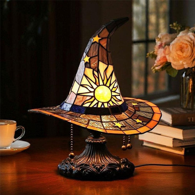 🎃Light up your imaginative night🧙♀️Night light with witch's ha