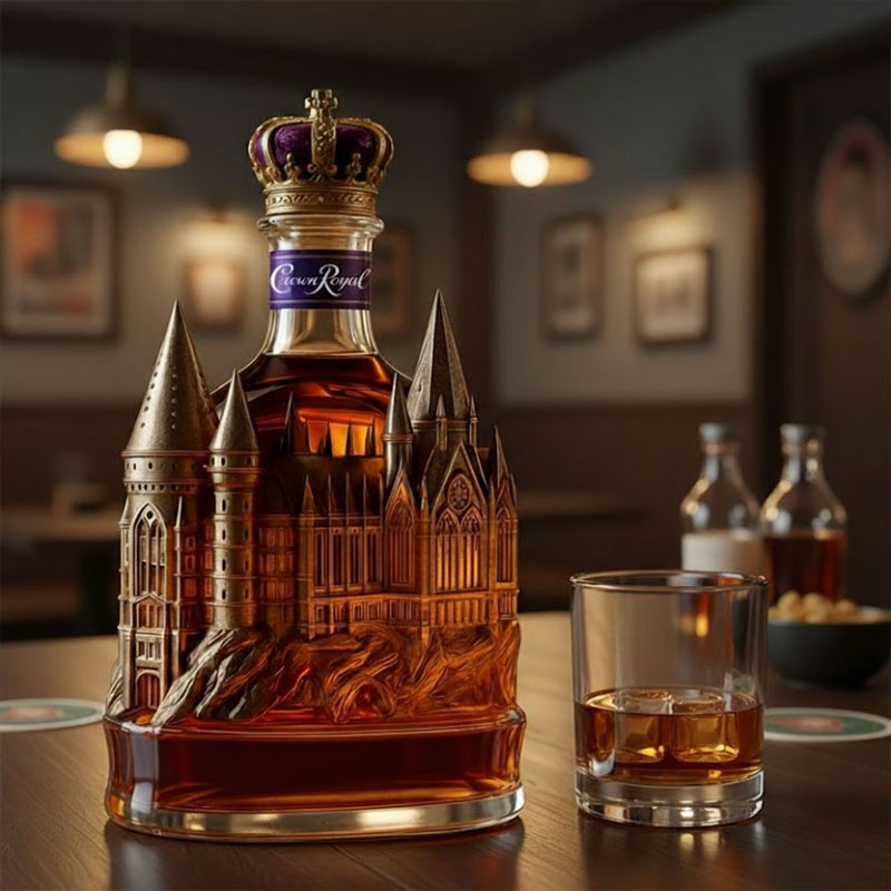 🏰European Gothic Castle Wine Bottle🍷