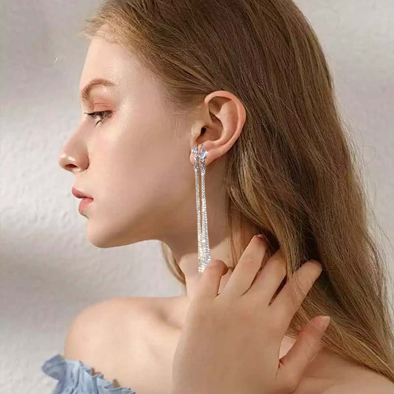 🌟Long earrings with tasse