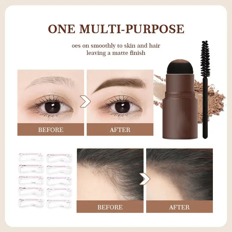 🤩 Eyebrow Powder & Eyebrow Brushes - Set💚 Easy Perfect Brows