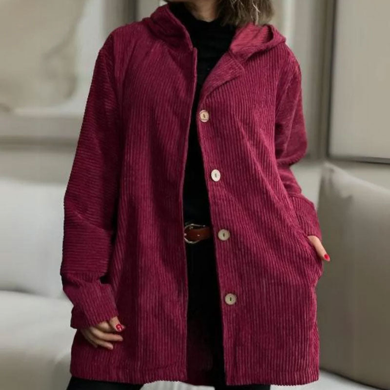 ๐ Casual velvet jacket with hood for fal ๐งฅ