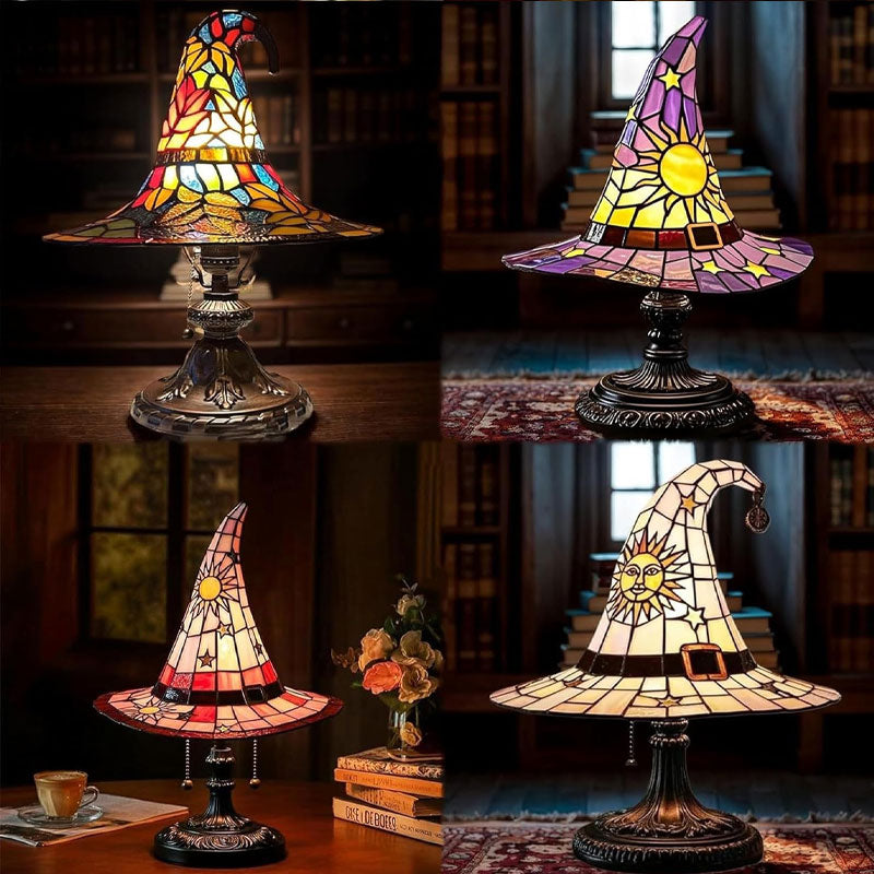 🎃Light up your imaginative night🧙♀️Night light with witch's ha