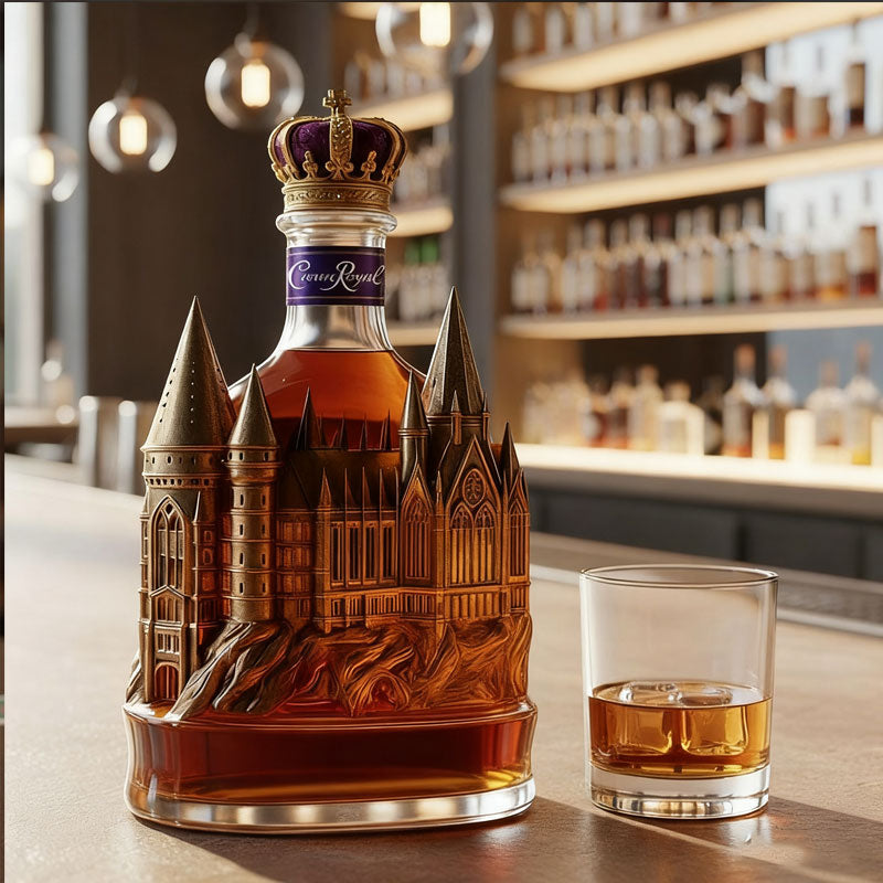 🏰European Gothic Castle Wine Bottle🍷