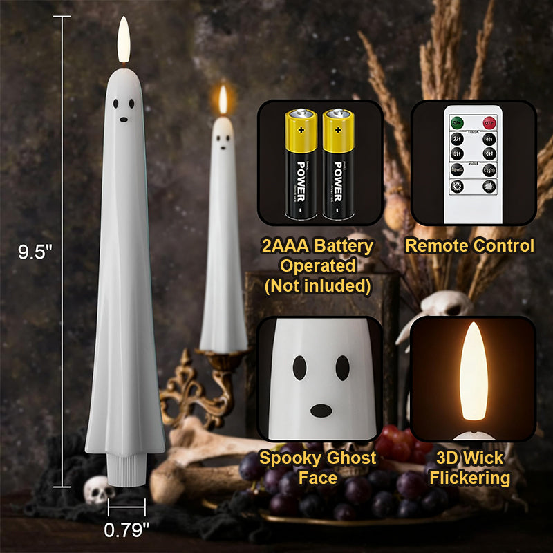 ๐๐ป Remote-Controlled Ghost Light with 3D Flickering Flame ๐ป๐