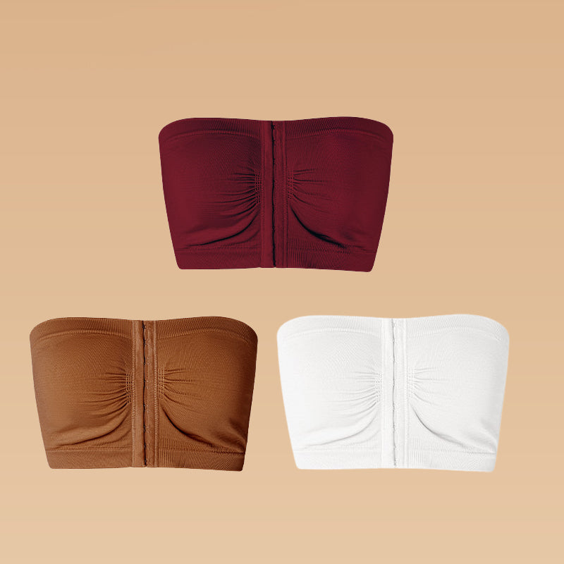 ⌛buy more, save more💞Large strapless bra with breathable front closur