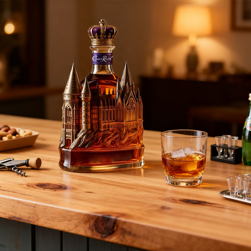 🏰European Gothic Castle Wine Bottle🍷