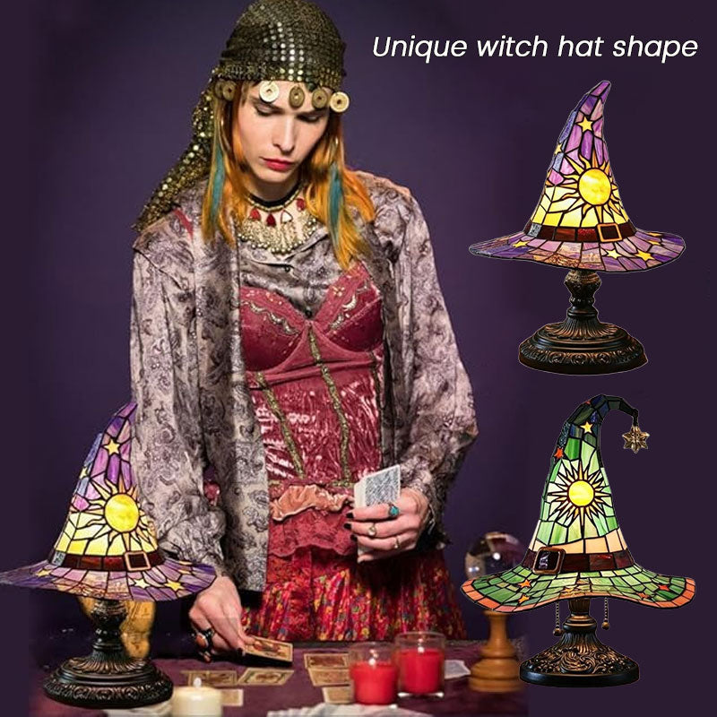 🎃Light up your imaginative night🧙♀️Night light with witch's ha