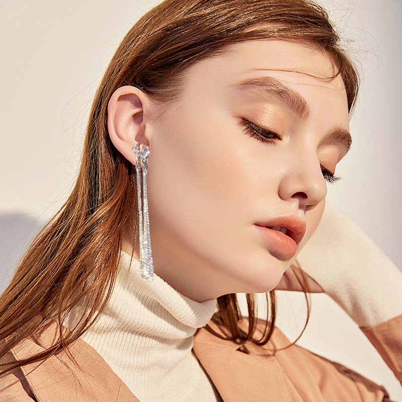 🌟Long earrings with tasse