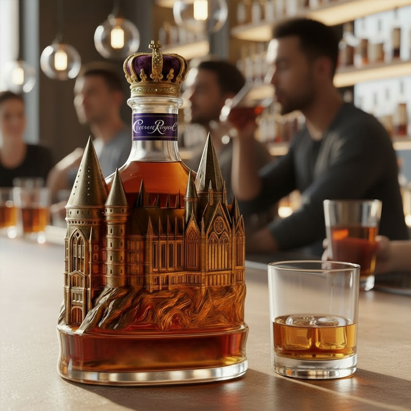 🏰European Gothic Castle Wine Bottle🍷