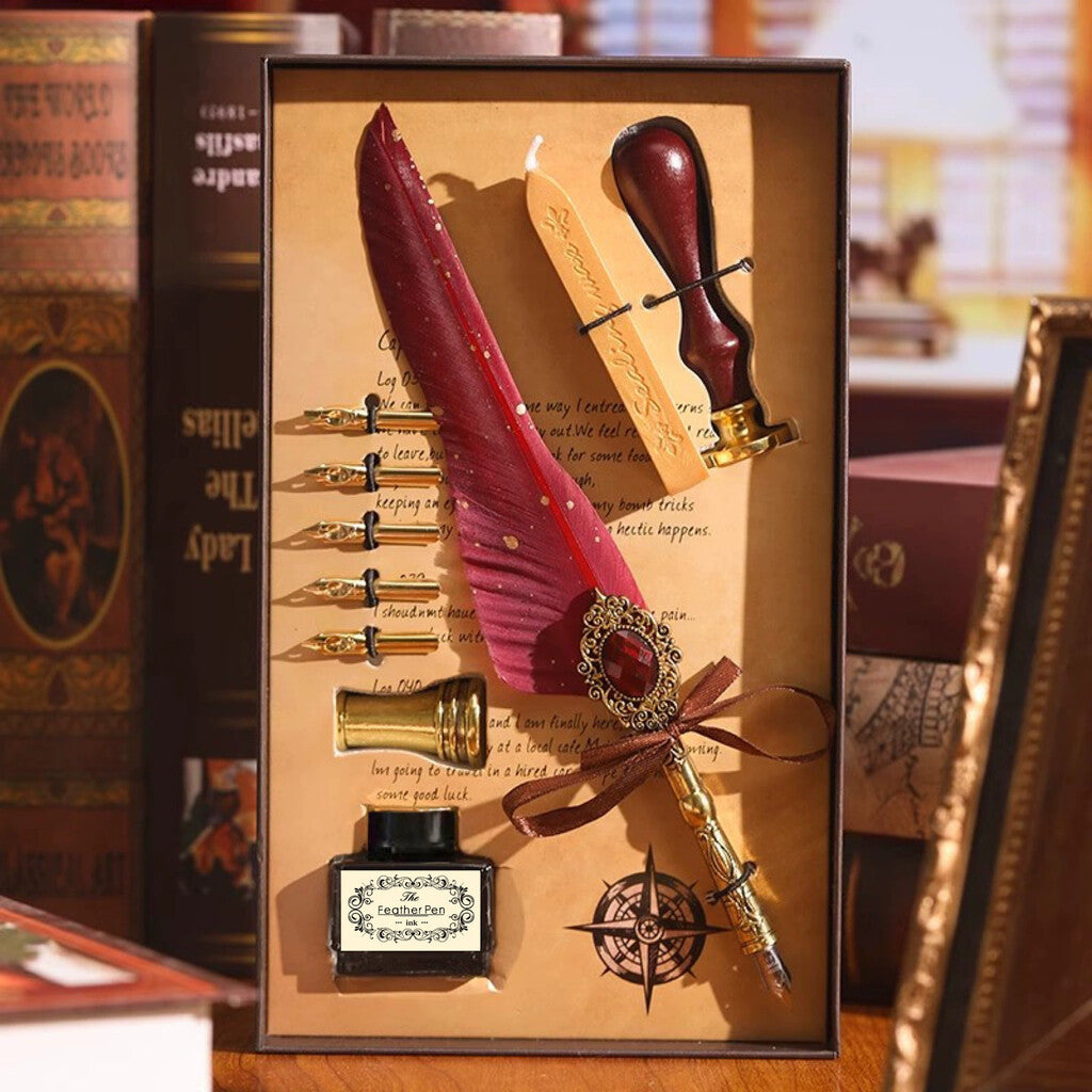 ✒️ Magic Gem Feather Set