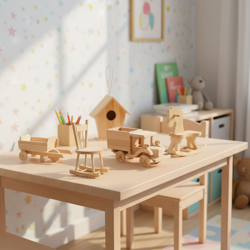 ๐จ DIY Wooden Craft Kit for Kids & Family | Safe Pine Wood | Paint & Build Toy ๐จ