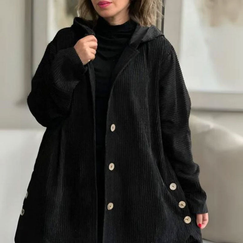 ๐ Casual velvet jacket with hood for fal ๐งฅ