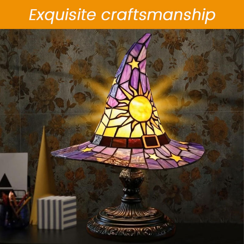 🎃Light up your imaginative night🧙♀️Night light with witch's ha