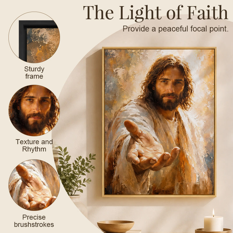 ππ―οΈ Walk With Me β Jesus Wall Art for the Faithful Heart
