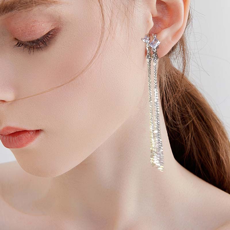 🌟Long earrings with tasse