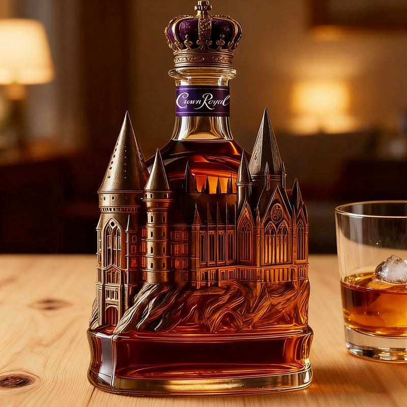 🏰European Gothic Castle Wine Bottle🍷