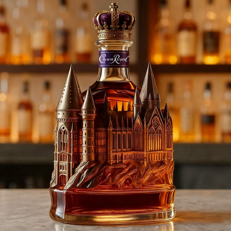 🏰European Gothic Castle Wine Bottle🍷