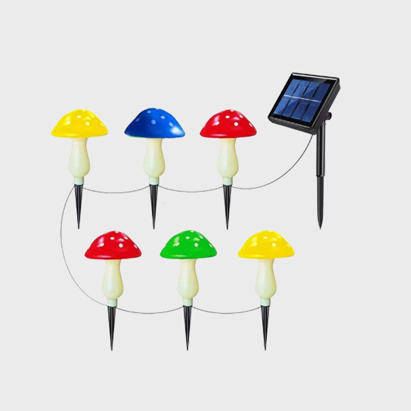🍄✨ Planting the stars in your garden—solar mushroom lights