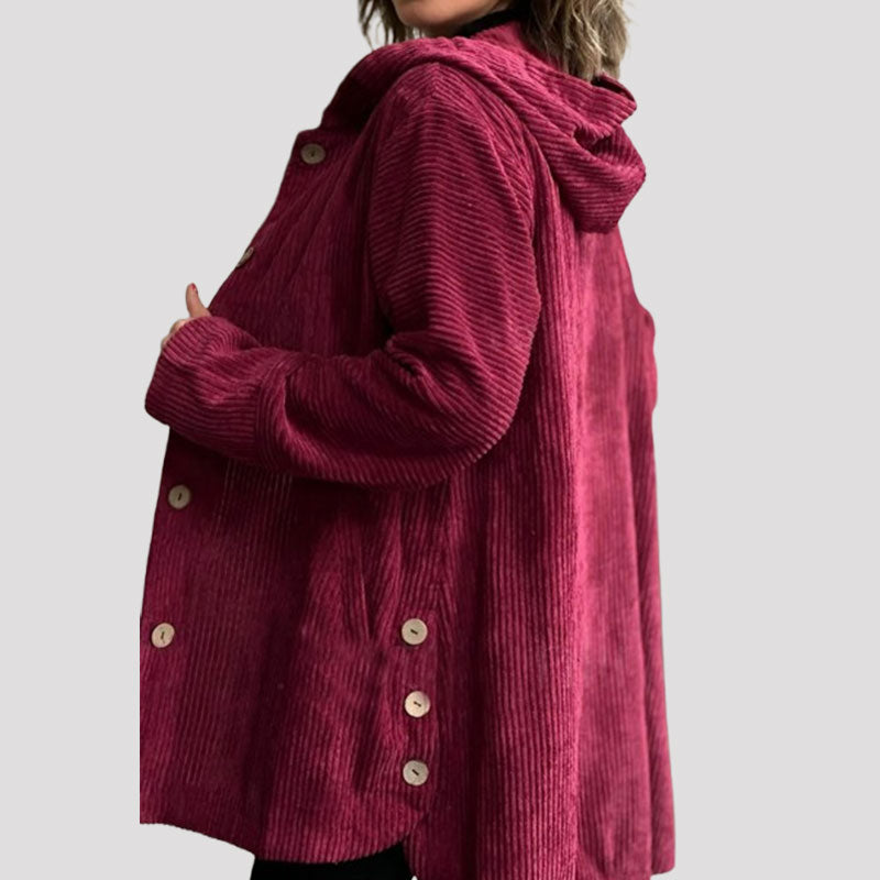 ๐ Casual velvet jacket with hood for fal ๐งฅ