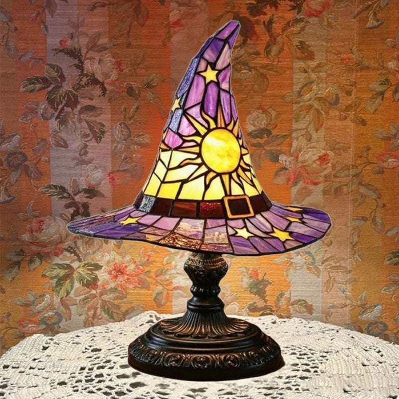 🎃Light up your imaginative night🧙♀️Night light with witch's ha