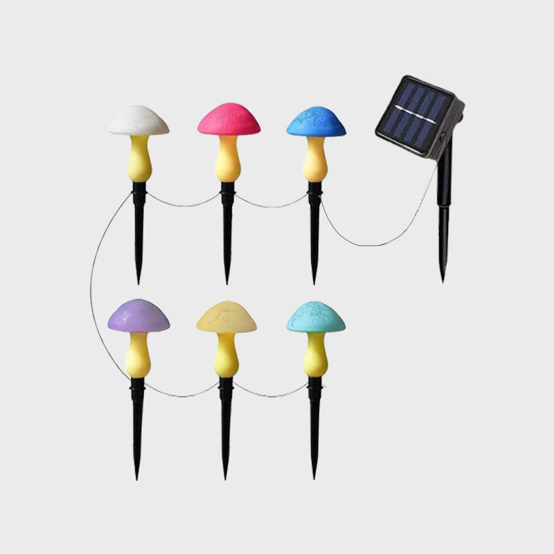 🍄✨ Planting the stars in your garden—solar mushroom lights