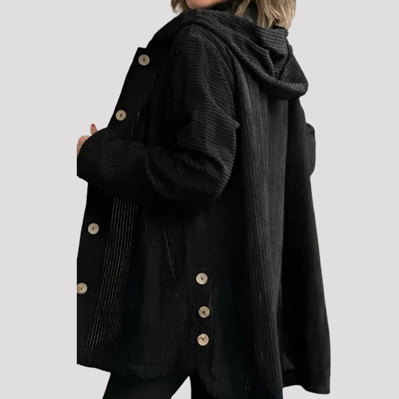 ๐ Casual velvet jacket with hood for fal ๐งฅ