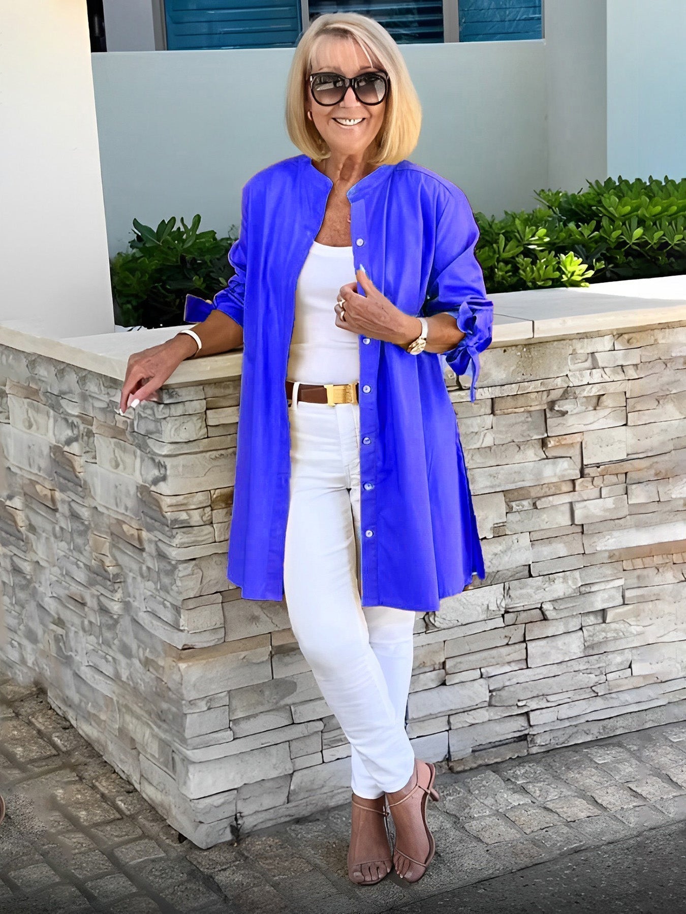 ✨Long cotton shirts in solid colors