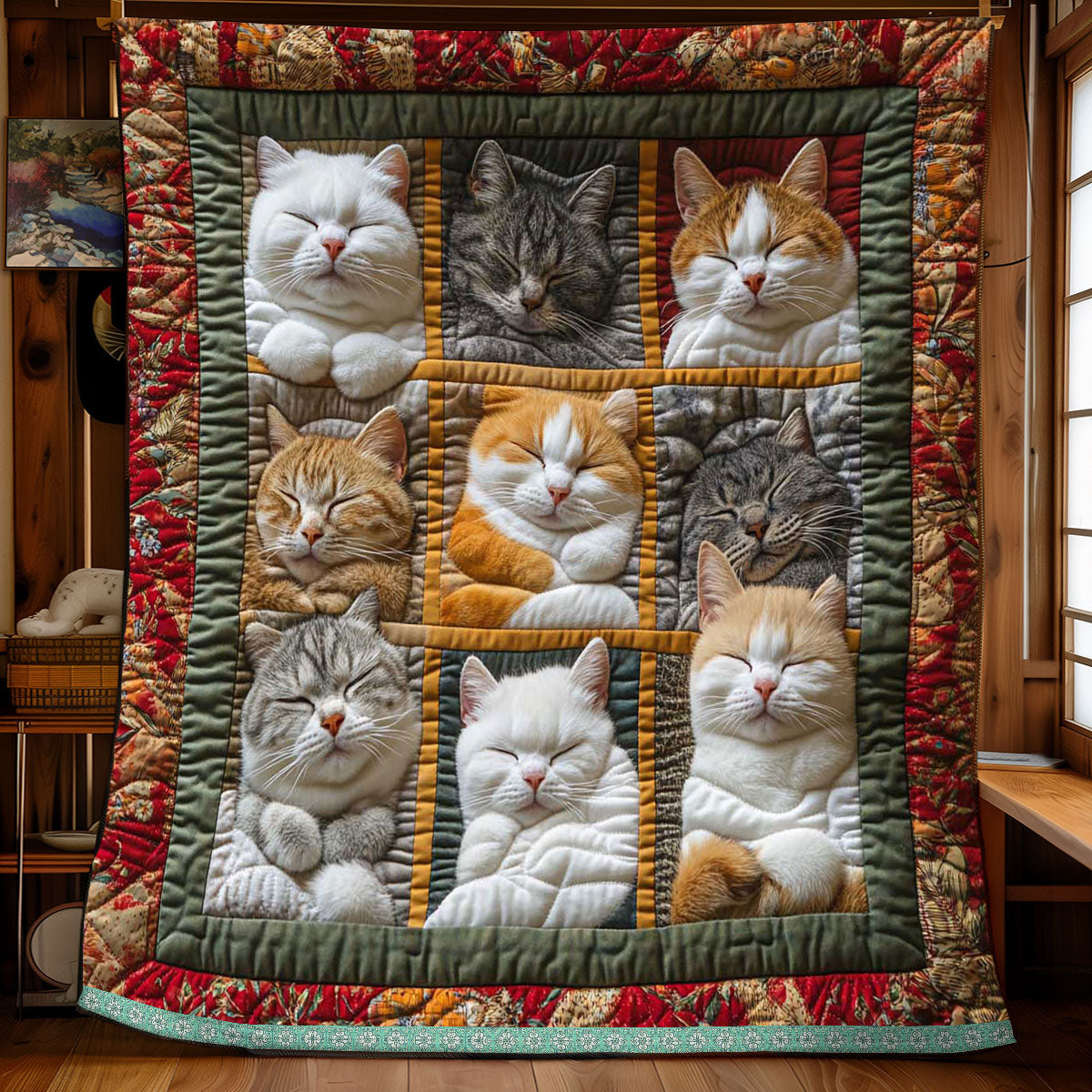 😴Sleeping Royal Cat Blanket🐱