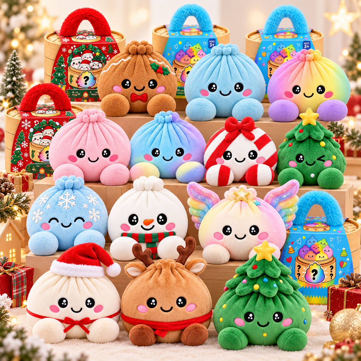 🥟 Christmas Dumpling Plush Collection