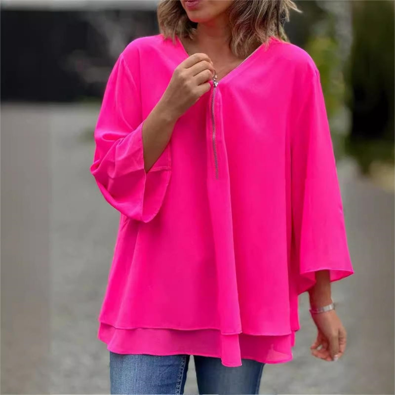 👕Solid color casual long sleeves✨