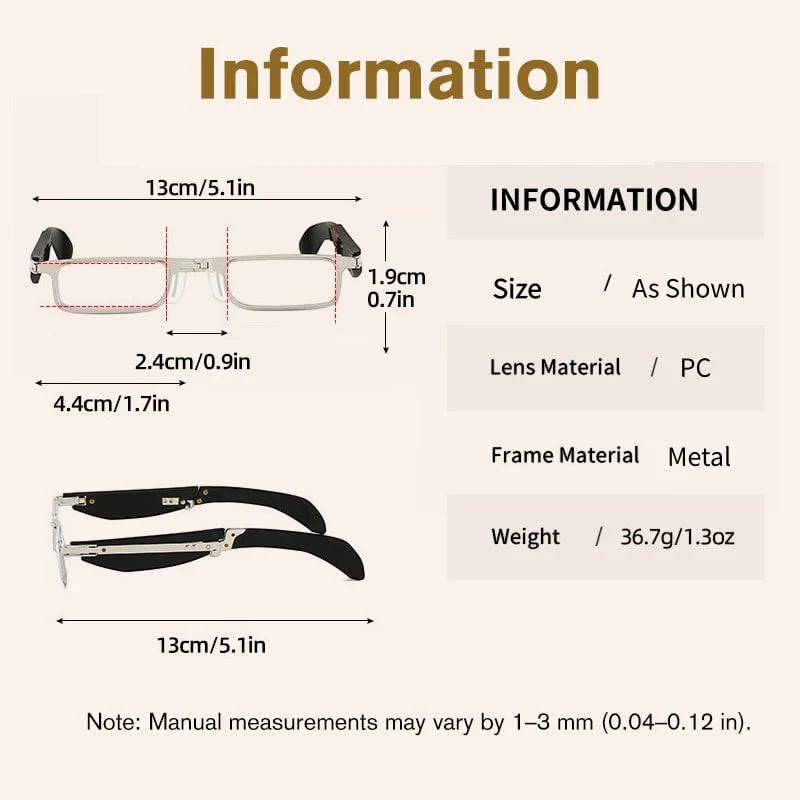 (🎁Last day 49% discount)👓Folding reading glasses with blue light filter and cas