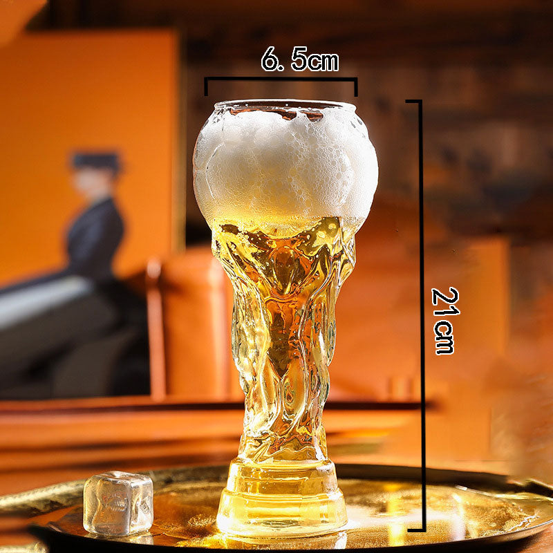 ⚽ Football Trophy Beer Glass 🏆