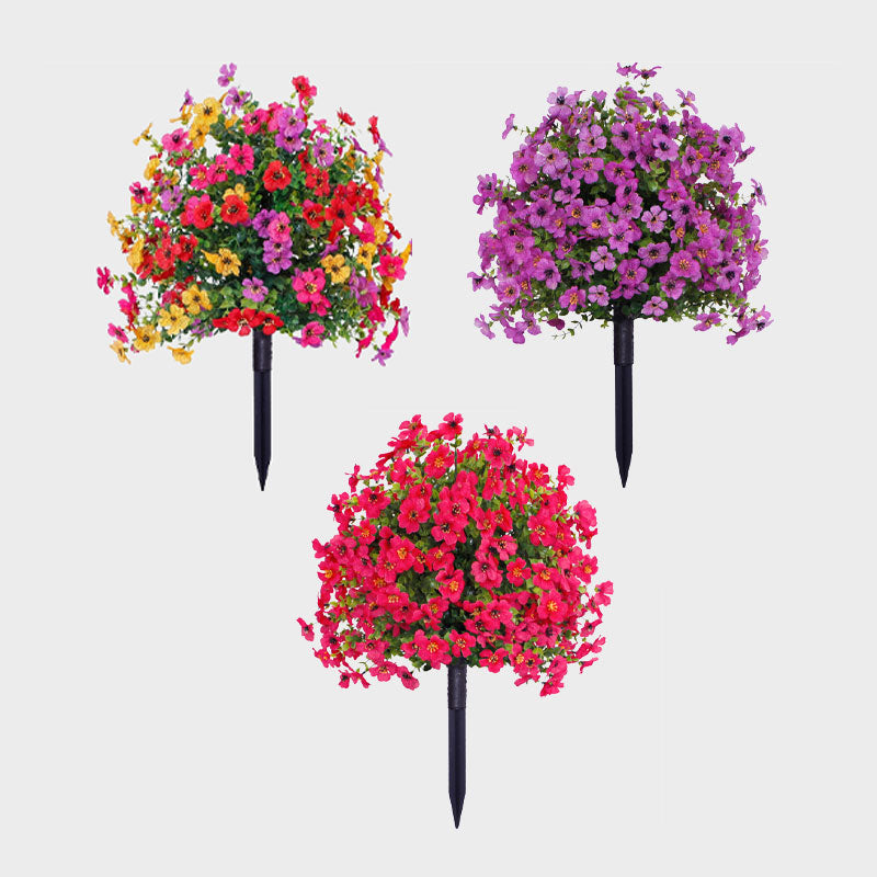 🌿Artificial flower decoration with eucalyptus and violets 💜