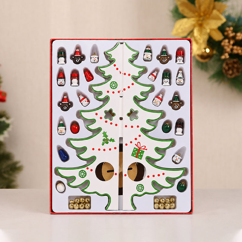 🎄 DIY Wooden Christmas Tree Ornament — Tabletop Festive Decor Kit