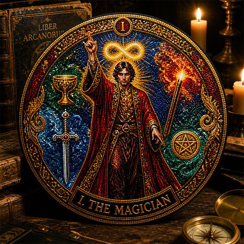 🧘‍♀️ Find Your Sacred Light: Major Arcana Tarot Diamond Art 🌘