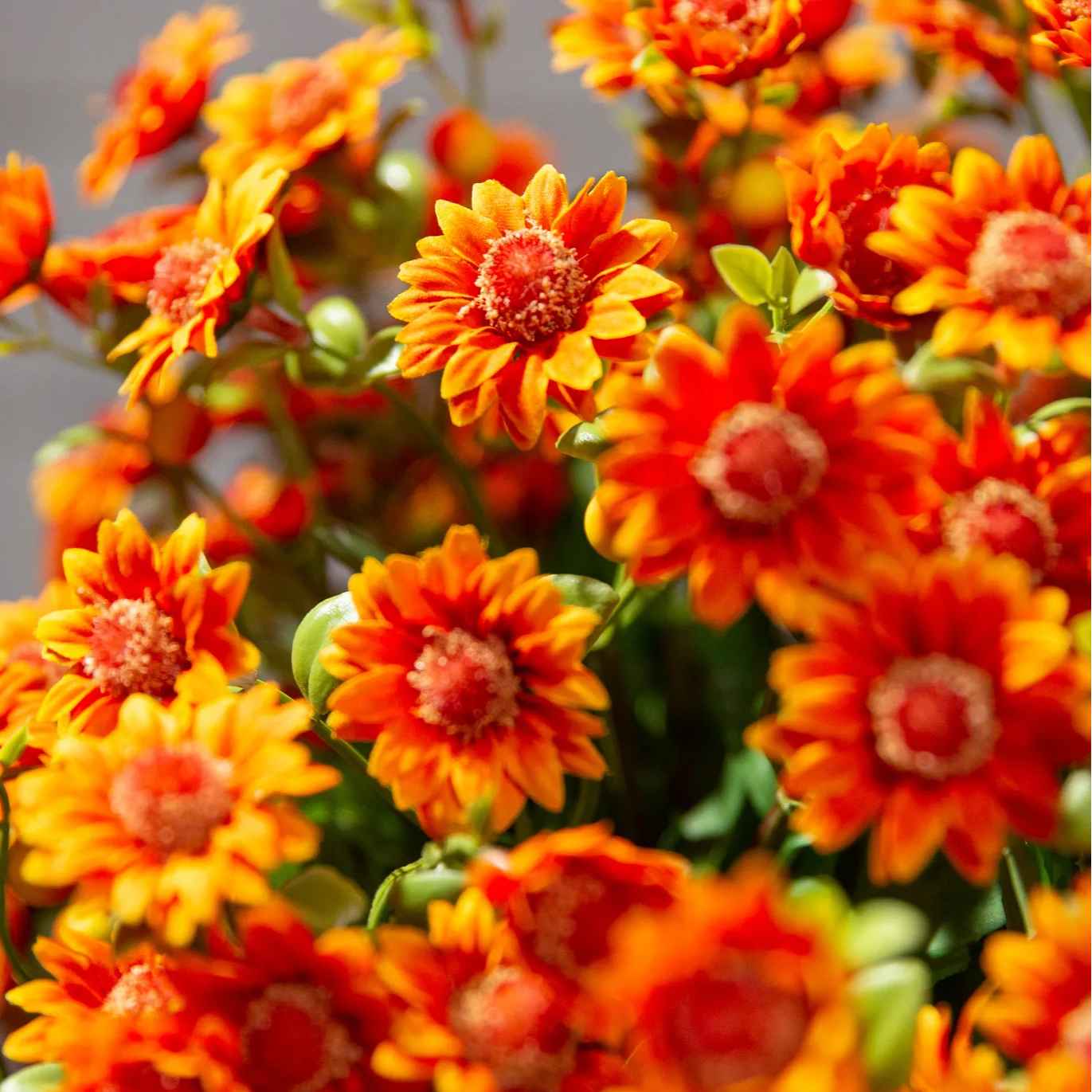 🍁 Artificial Fall Chrysanthemum Mums: Vibrant UV-Resistant Outdoor Autumn Flowers! 🍂