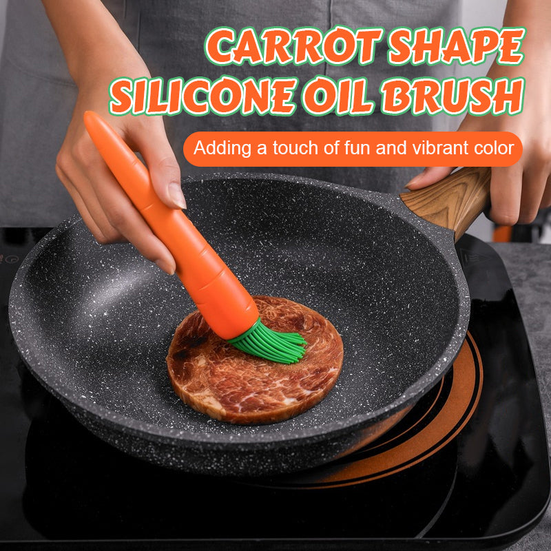 🥕 Carrot Shape Silicone Oil Brush