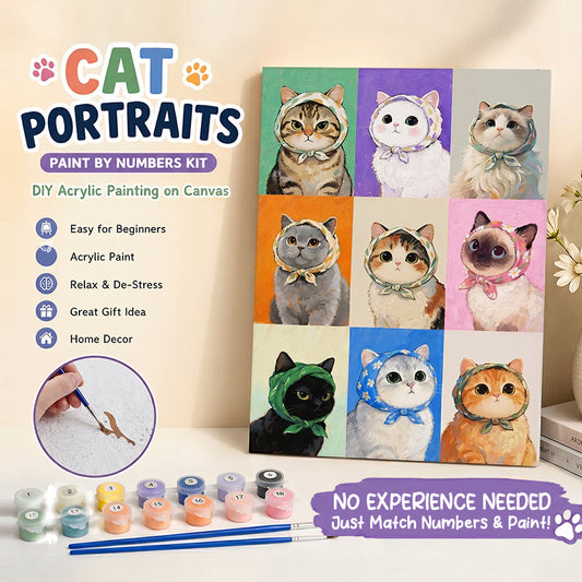 🎨DIY Paint by Numbers – Framed Decor Art | Free Brushes & Paint Included🖌️