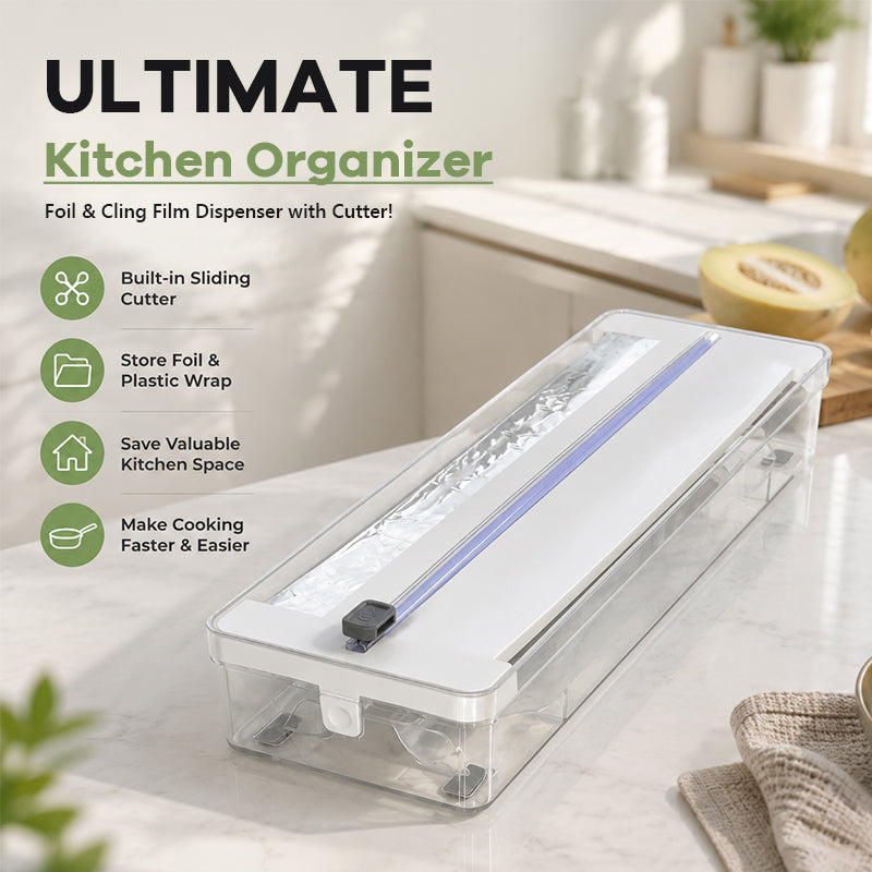 ✨ Premium Kitchen Cutter & Organizer – For Plastic Wrap and Aluminum Foil