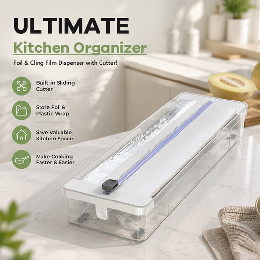 ✨ Premium Kitchen Cutter & Organizer – For Plastic Wrap and Aluminum Foil