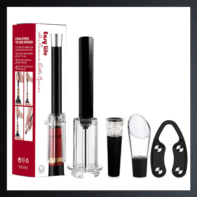 🍷✨Air Pump Cork Remover Wine Bottle Opener Set