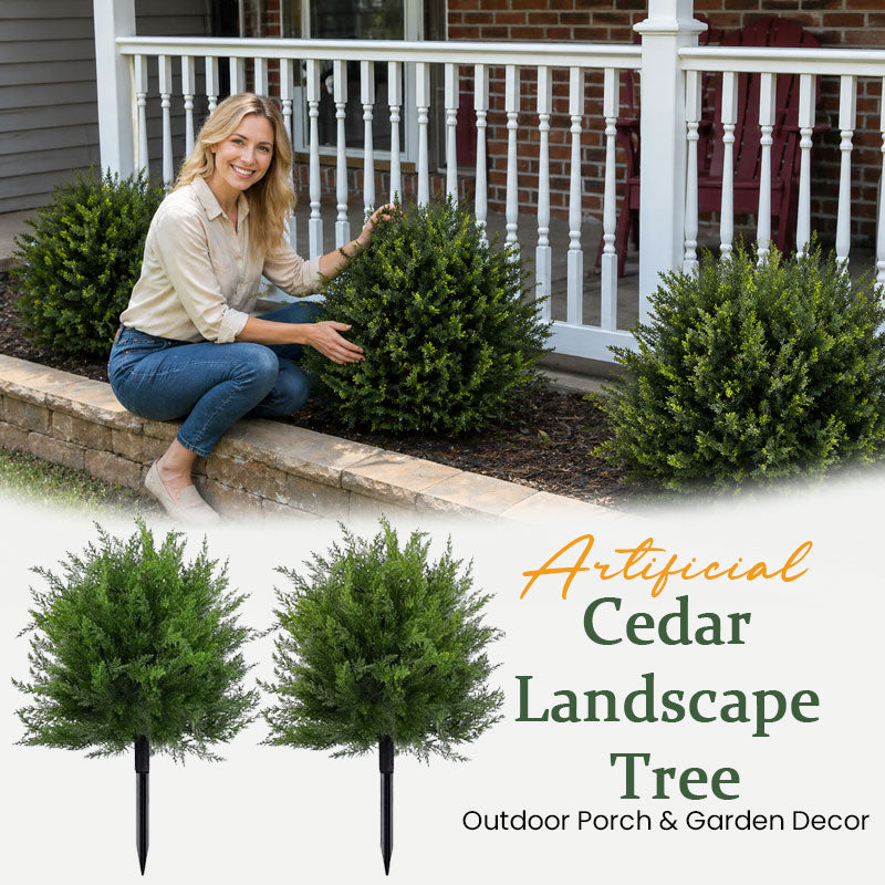 🌲 Artificial Cedar Landscape Tree 🌿 – Outdoor Porch & Garden Decor 🏡
