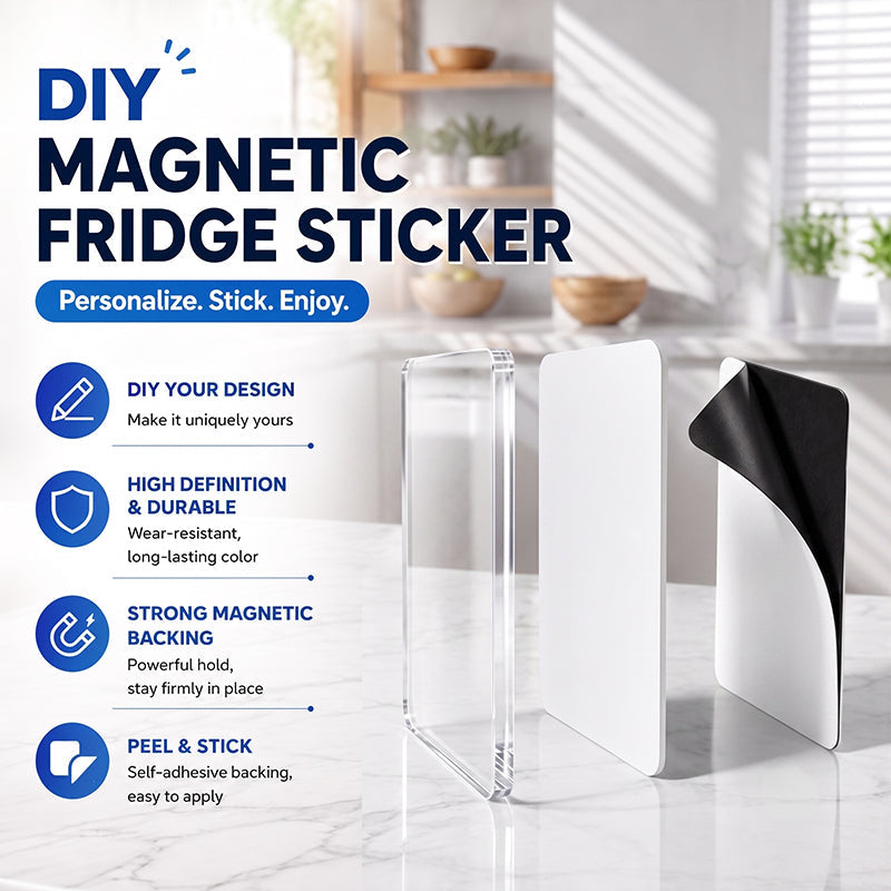 🧲 DIY Magnetic Fridge Magnet Making Kit with Clear Acrylic