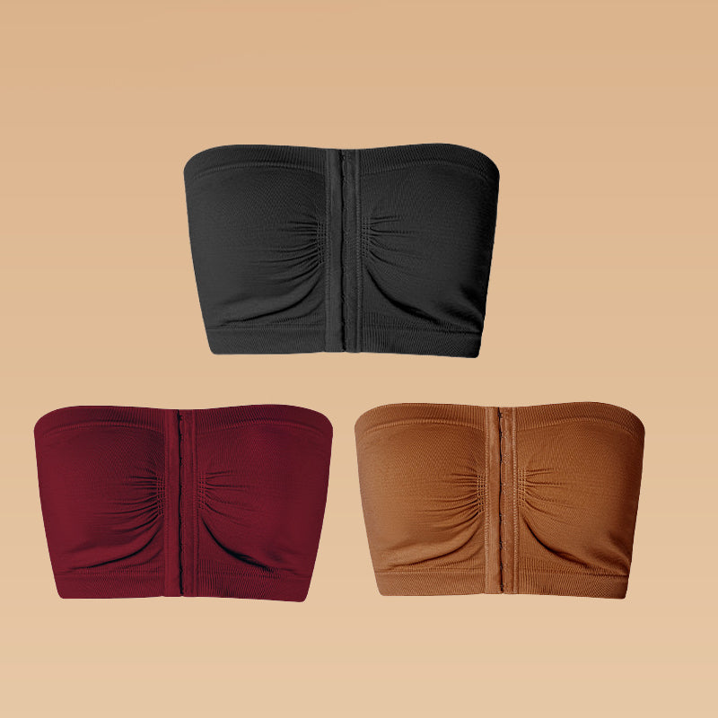 ⌛buy more, save more💞Large strapless bra with breathable front closur